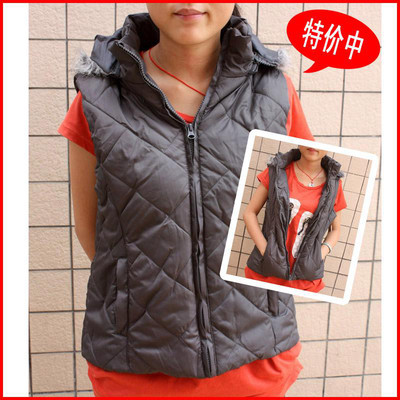 品牌折扣女装冬装 正品羽绒马甲背心，时尚保暖批发优选
